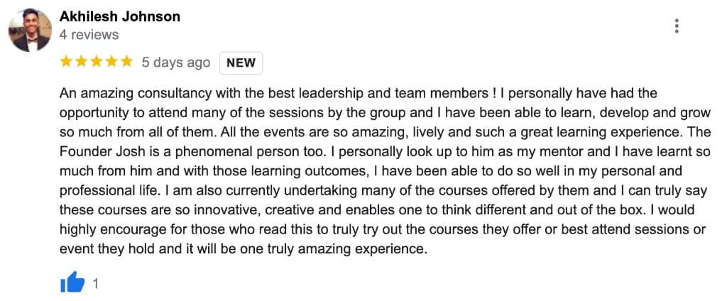 Google review from Trish Lau